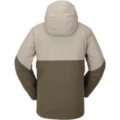Volcom Men's L Ins Gore-Tex Jacket -Sport Ski Equipment fw23 volcom menslinsulatedgoretexjacket darkkhaki 2