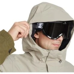 Volcom Men's L Ins Gore-Tex Jacket -Sport Ski Equipment fw23 volcom menslinsulatedgoretexjacket darkkhaki 4