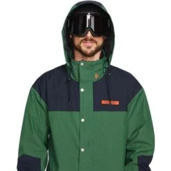 Volcom Men's Longo Gore-Tex Jacket -Sport Ski Equipment fw23 volcom menslongogoretexjacket military 3