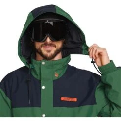 Volcom Men's Longo Gore-Tex Jacket -Sport Ski Equipment fw23 volcom menslongogoretexjacket military 4