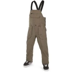 Volcom Men's Roan Bib Overall -Sport Ski Equipment fw23 volcom mensroanbiboverall darkteak 1