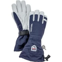 Hestra Army Leather Heli Ski Glove -Sport Ski Equipment hestra army leather heli glove mens navy