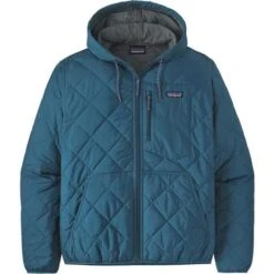 Patagonia Men's Diamond Quilted Bomber Hoody 9 Patagonia Men's Diamond Quilted Bomber Hoody -Sport Ski Equipment patagonia quiltbombhoodm blue 2223fw