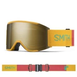 Smith Squad MAG Goggle -Sport Ski Equipment smi squad mag saffron sun blk gold m0043106w99mn