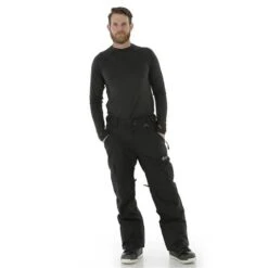 Winter's Edge Men's Avalanche Snow Pants -Sport Ski Equipment wtr m02 blk 50282